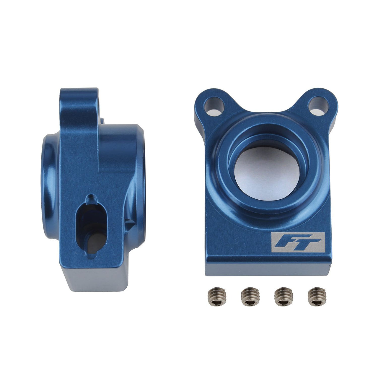 AE92270 - Associated Electrics FT RC10B74.1 Rear Hubs, blue aluminum