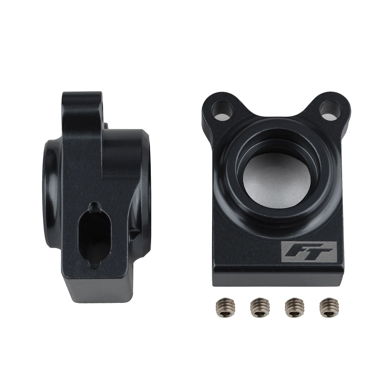 AE92271 - Associated Electrics FT RC10B74.1 Rear Hubs, black aluminum