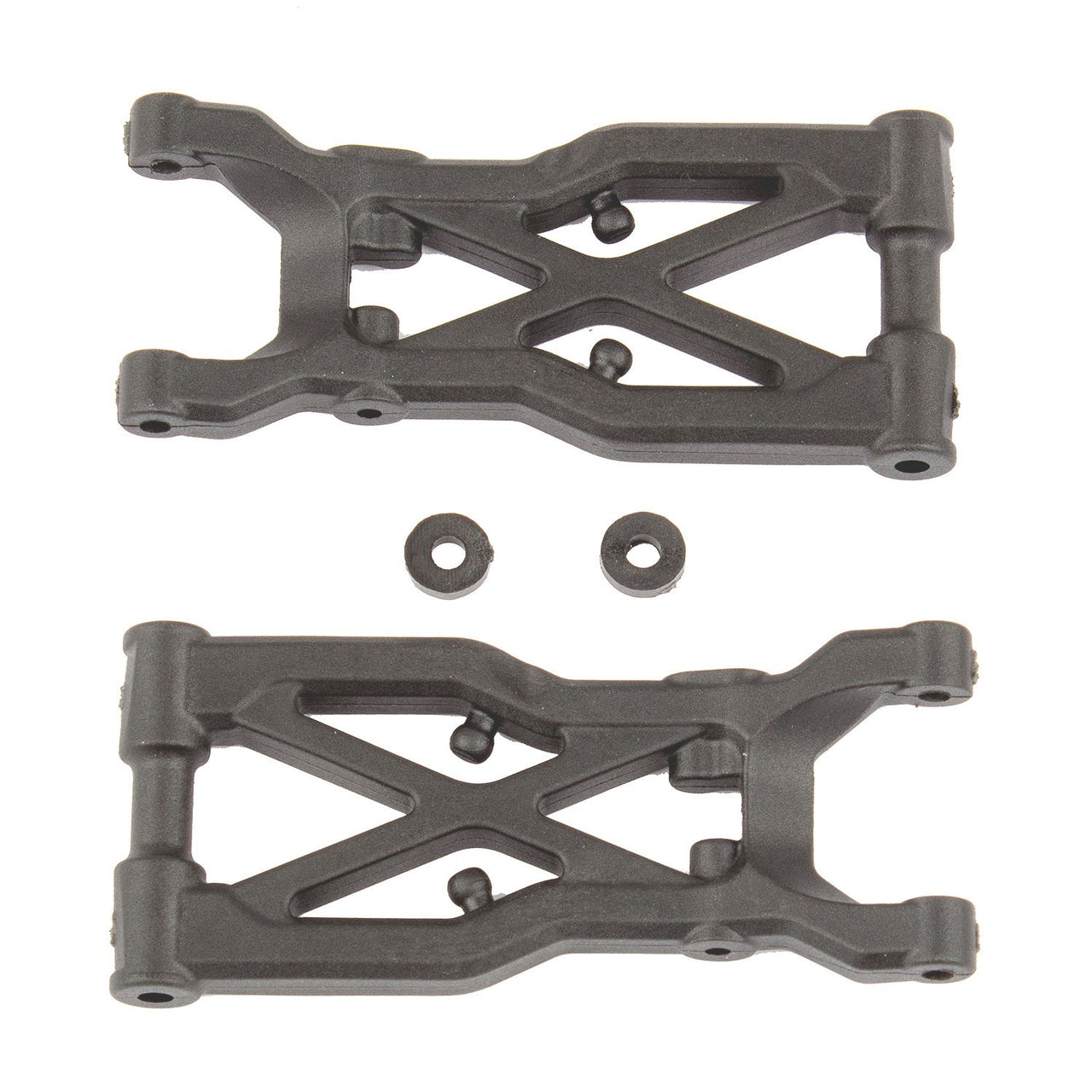 AE92298 - Associated Electrics FT RC10B74 Rear Suspension Arms, carbon fiber