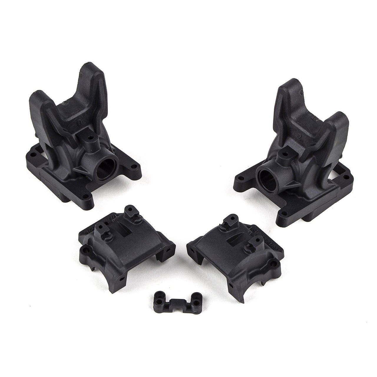 AE92326 - Associated Electrics FT RC10B74.2 Front Gearboxes, 0 and 2 Diff Heights, carbon