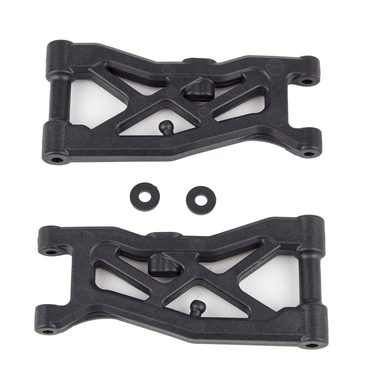 AE92328 - Associated Electrics FT RC10B74.2 Front Suspension Arms, gull wing, carbon