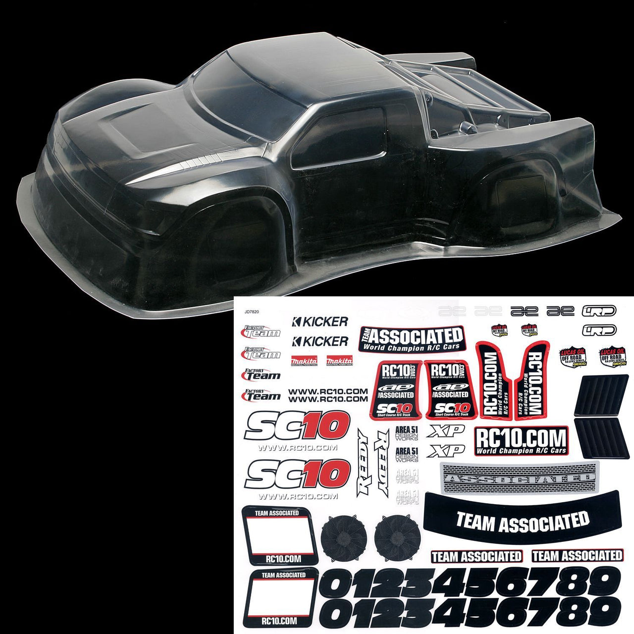 AE9876 - Team Associated SC10 Contender Body, clear