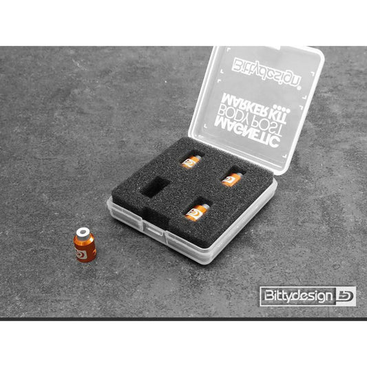 BDBPMK8-O - Bittydesign Magnetic Body Post Marker Kit - Big Scale - Orange
