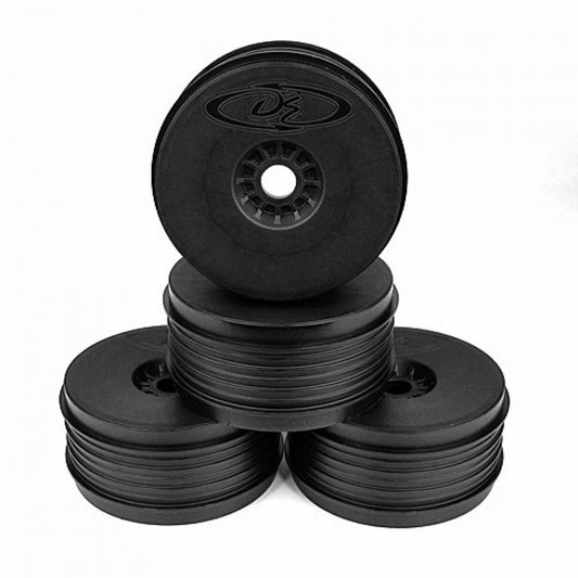 DER-PSB-8B - DE Racing Speedline PLUS Wheels for 1/8 Buggy / BLACK / 4pcs