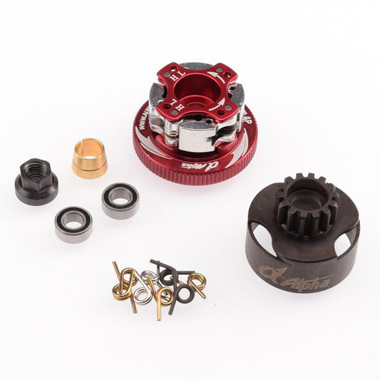 E64-BUR2214 - Alpha Plus 14T Vented Clutch Bell Combo Set