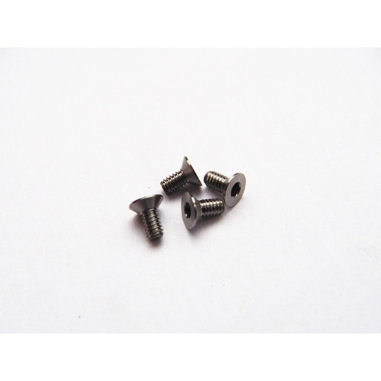HS-48111 - Hiro Seiko Titanium Hex Socket Flat Head Screw M2x4mm (4pcs)