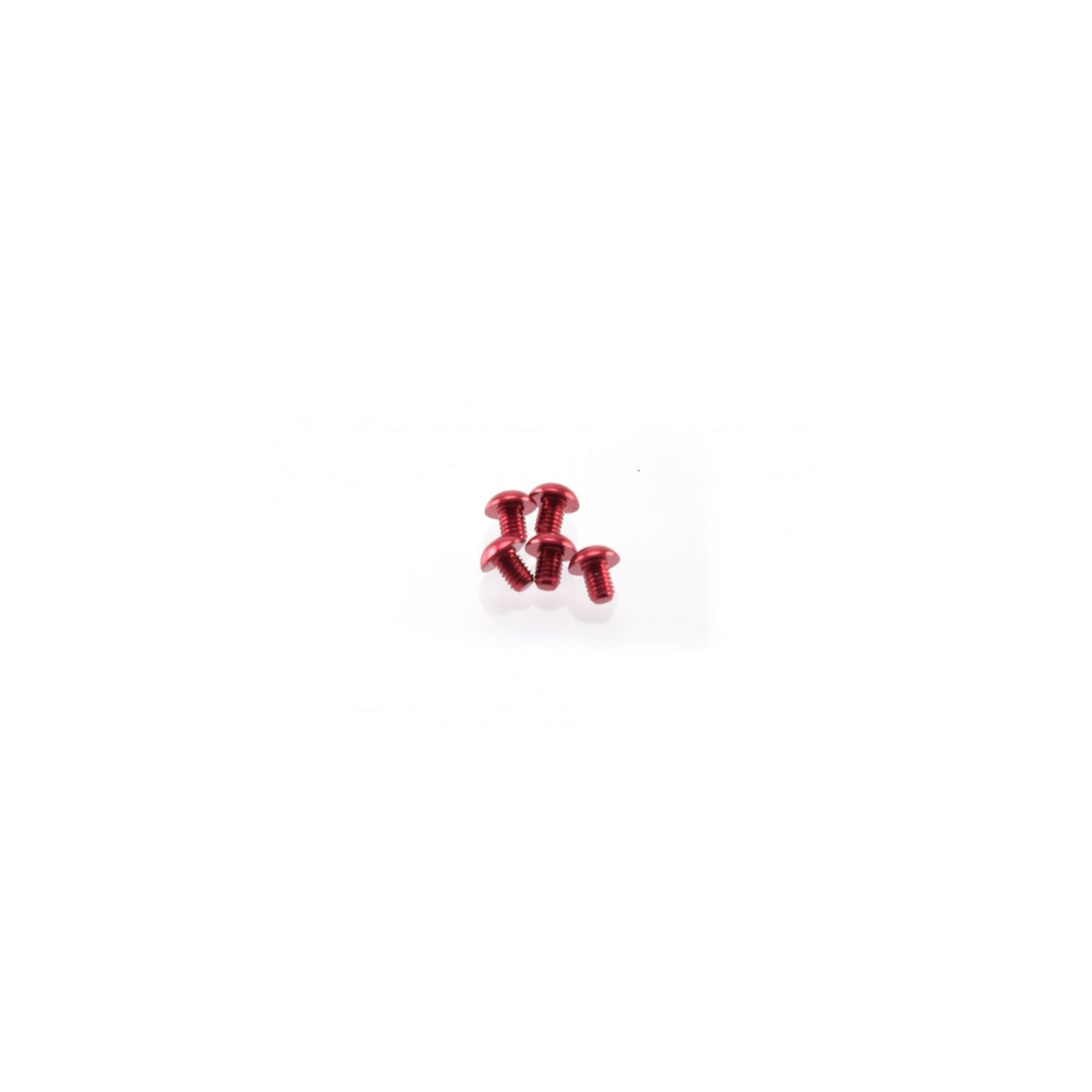 HS-48137 - Hiro Seiko Alloy Hex Socket Button Head Screw M3x4mm [Red] (5pcs)