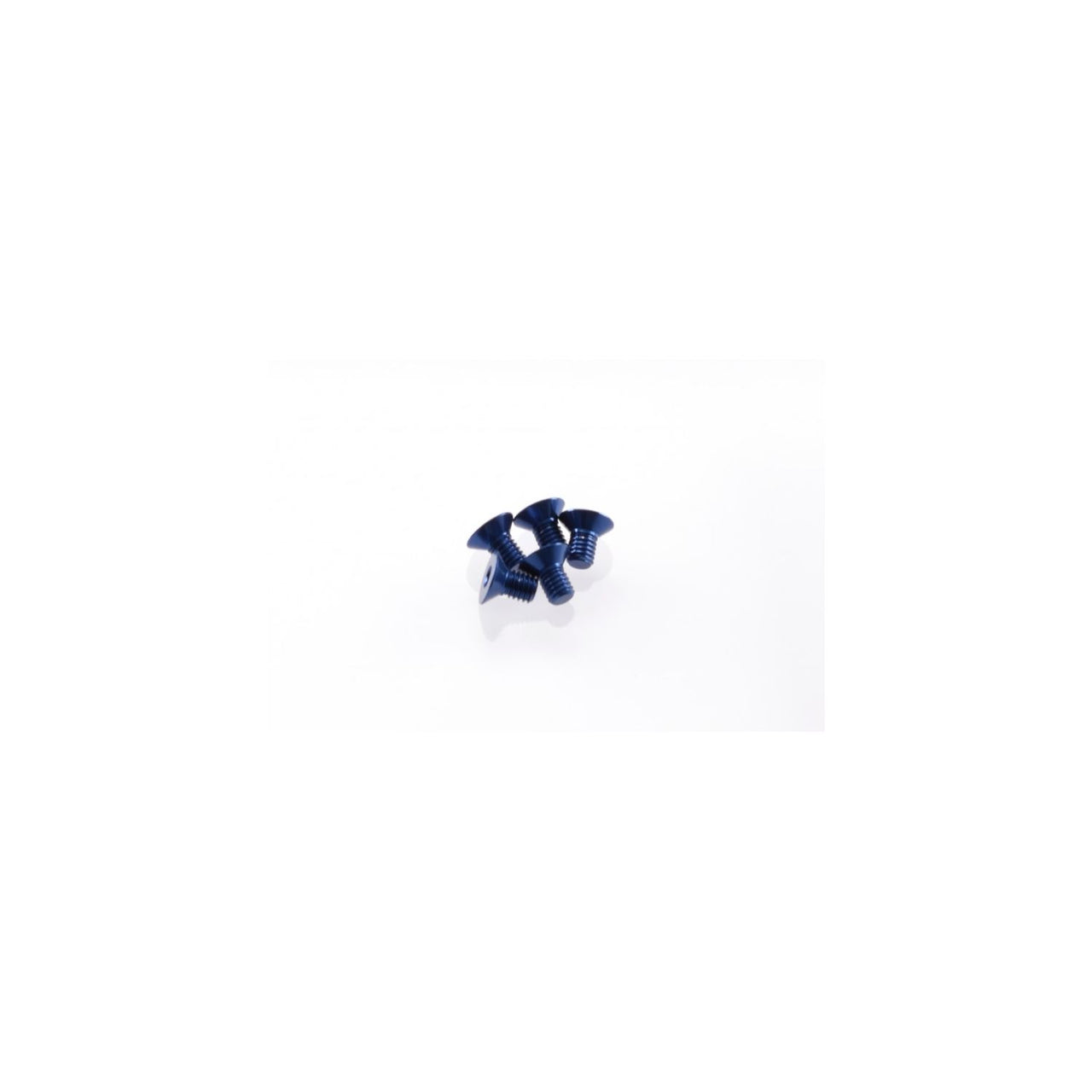 HS-48144 - Hiro Seiko Alloy Hex Socket Flat Head Screw M3x5mm [Y-Blue] (5pcs)