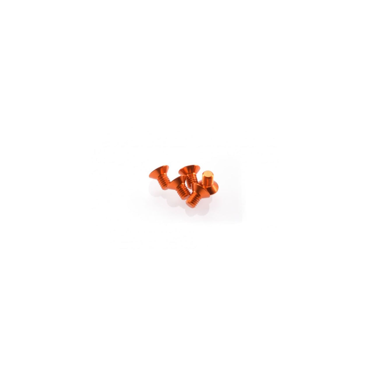 HS-48147 - Hiro Seiko Alloy Hex Socket Flat Head Screw M3x5mm [Orange] (5pcs)