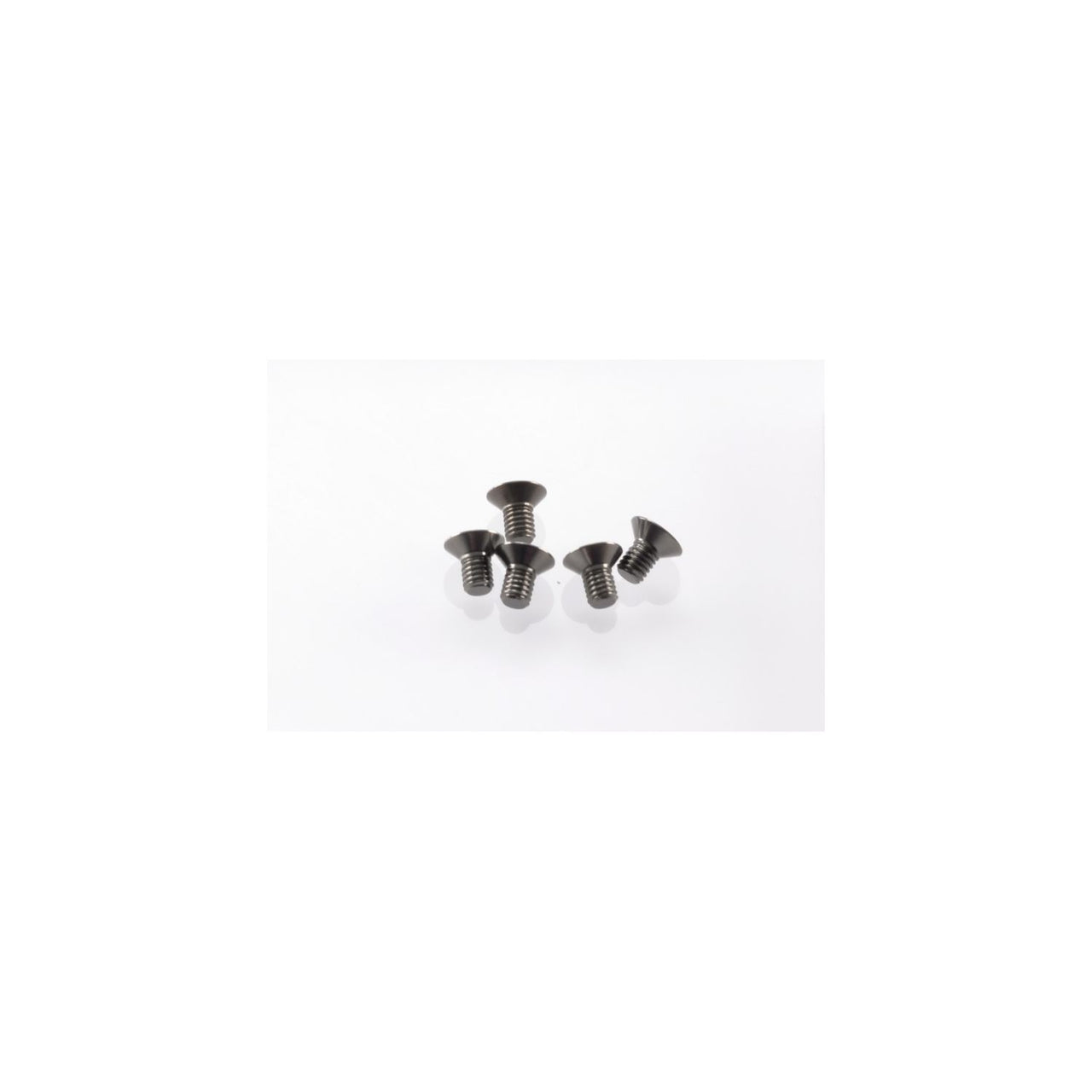 HS-48148 - Hiro Seiko Alloy Hex Socket Flat Head Screw M3x5mm [S-Black] (5pcs)