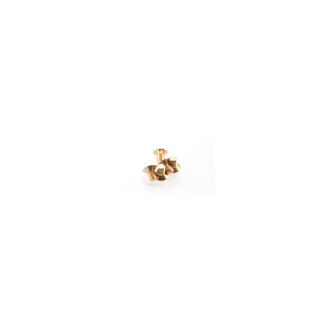 HS-48150 - Hiro Seiko Alloy Hex Socket Flat Head Screw M3x5mm [Gold] (5pcs)