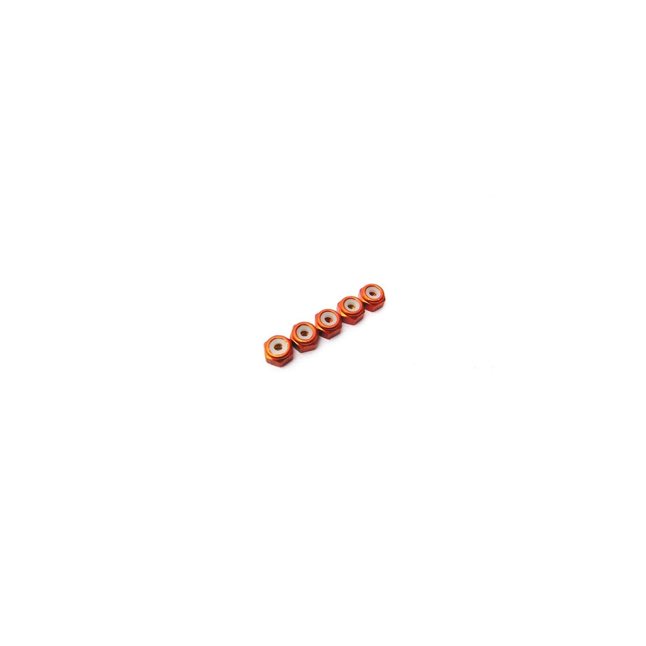 HS-48151 - Hiro Seiko 2mm Alloy Nylon Nut [Orange] (5pcs)