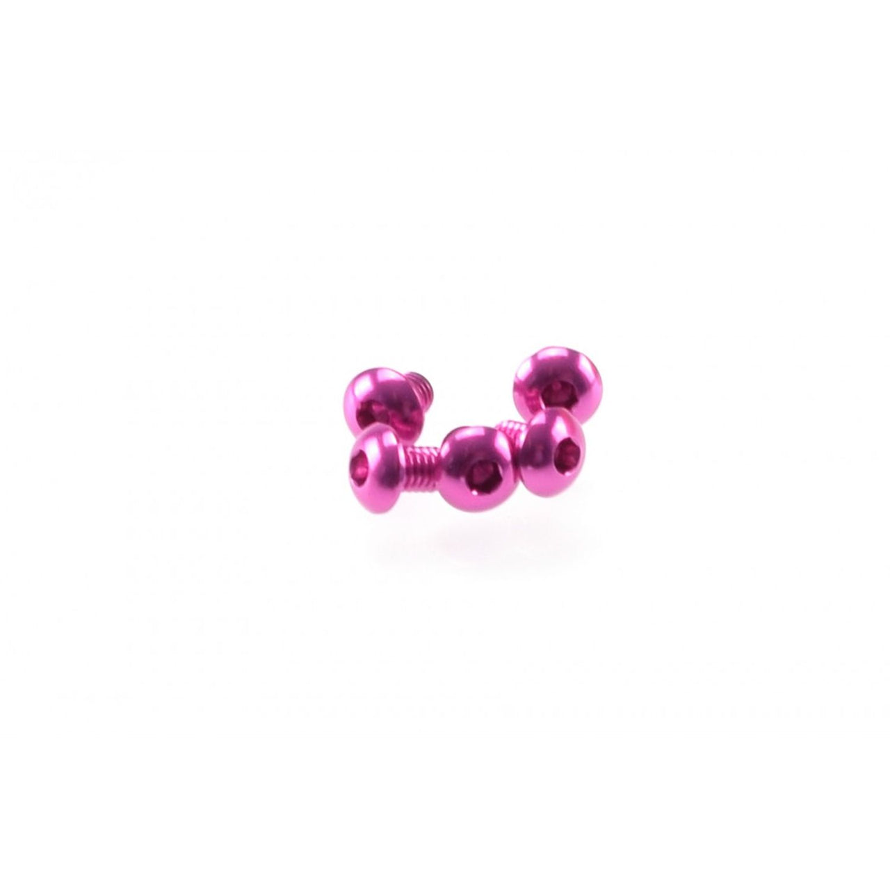 HS-48348 - Hiro Seiko Alloy Hex Socket Button Head Screw M3x4mm [Pink] (5pcs)