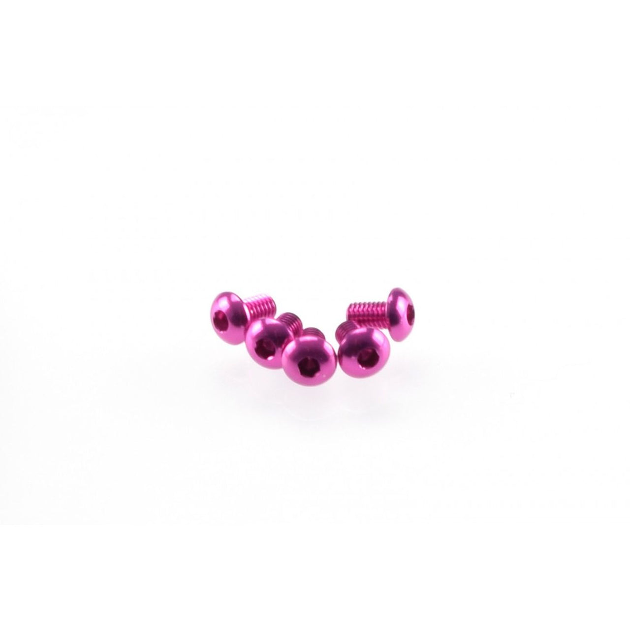 HS-48349 - Hiro Seiko Alloy Hex Socket Button Head Screw M3x5mm [Pink] (5pcs)