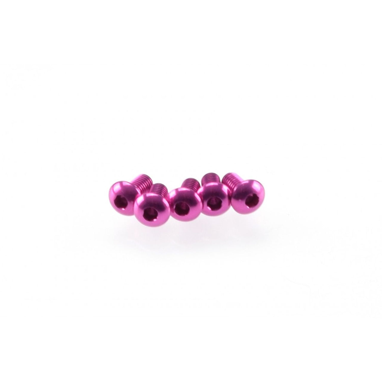 HS-48350 - Hiro Seiko Alloy Hex Socket Button Head Screw M3x6mm [Pink] (5pcs)
