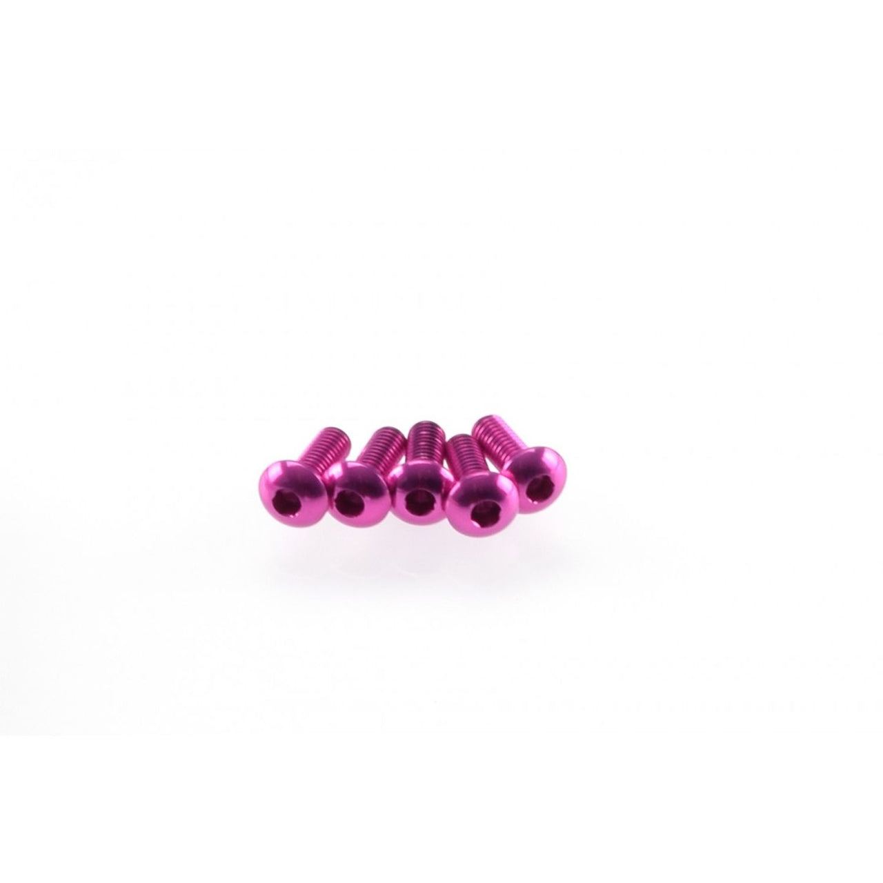 HS-48351 - Hiro Seiko Alloy Hex Socket Button Head Screw M3x8mm [Pink] (5pcs)