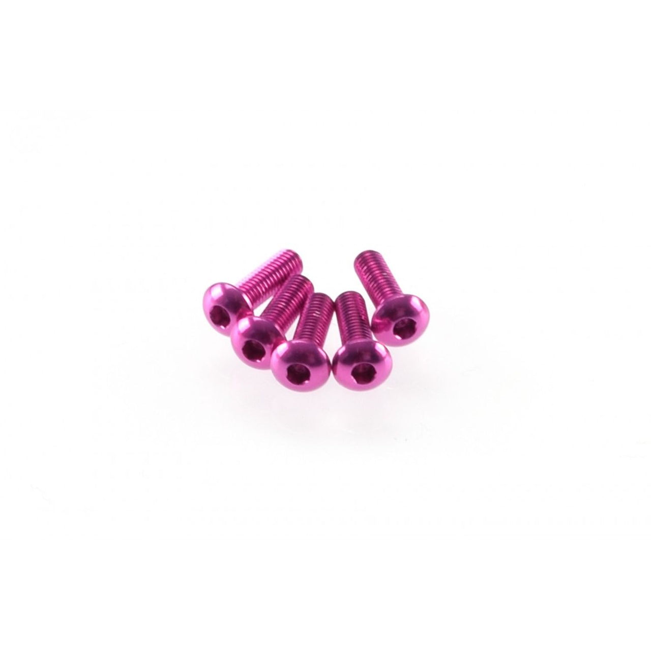 HS-48352 - Hiro Seiko Alloy Hex Socket Button Head Screw M3x10mm [Pink] (5pcs)