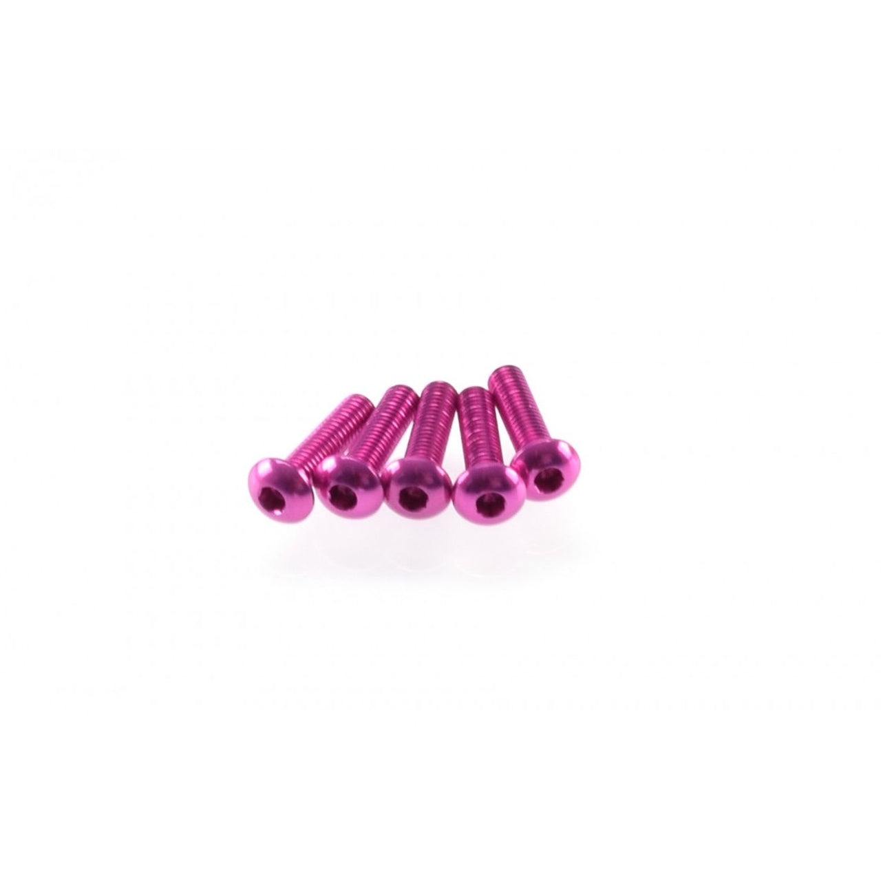 HS-48353 - Hiro Seiko Alloy Hex Socket Button Head Screw M3x12mm [Pink] (5pcs)