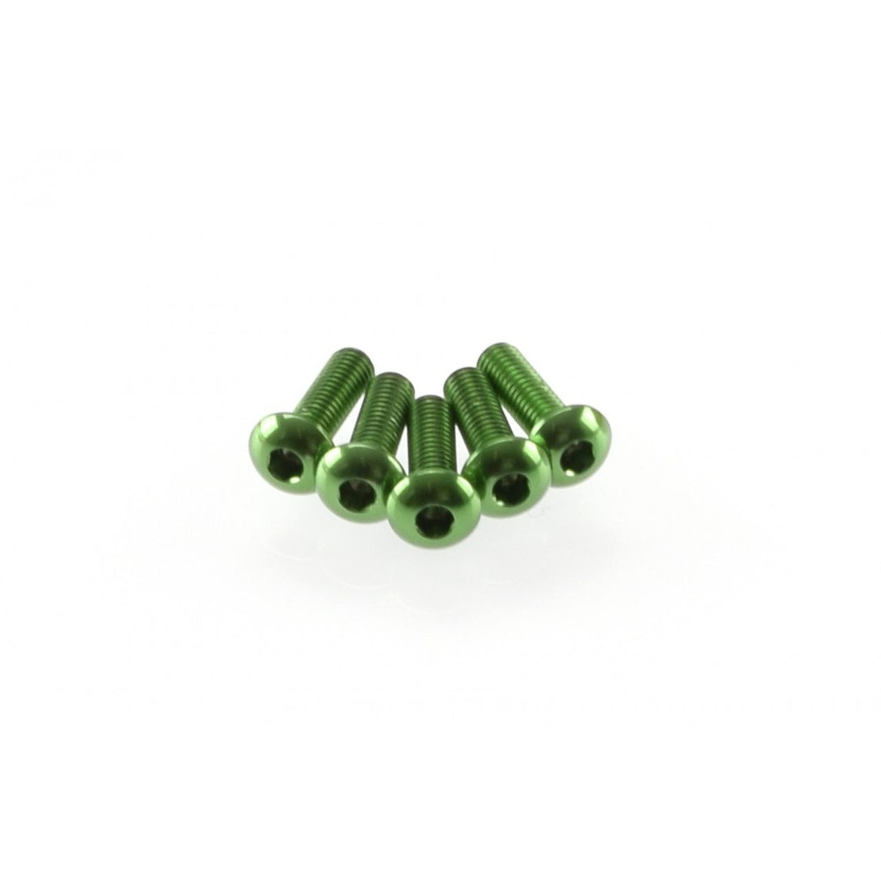 HS-48363 - Hiro Seiko Alloy Hex Socket Button Head Screw M3x10mm [Green] (5pcs)