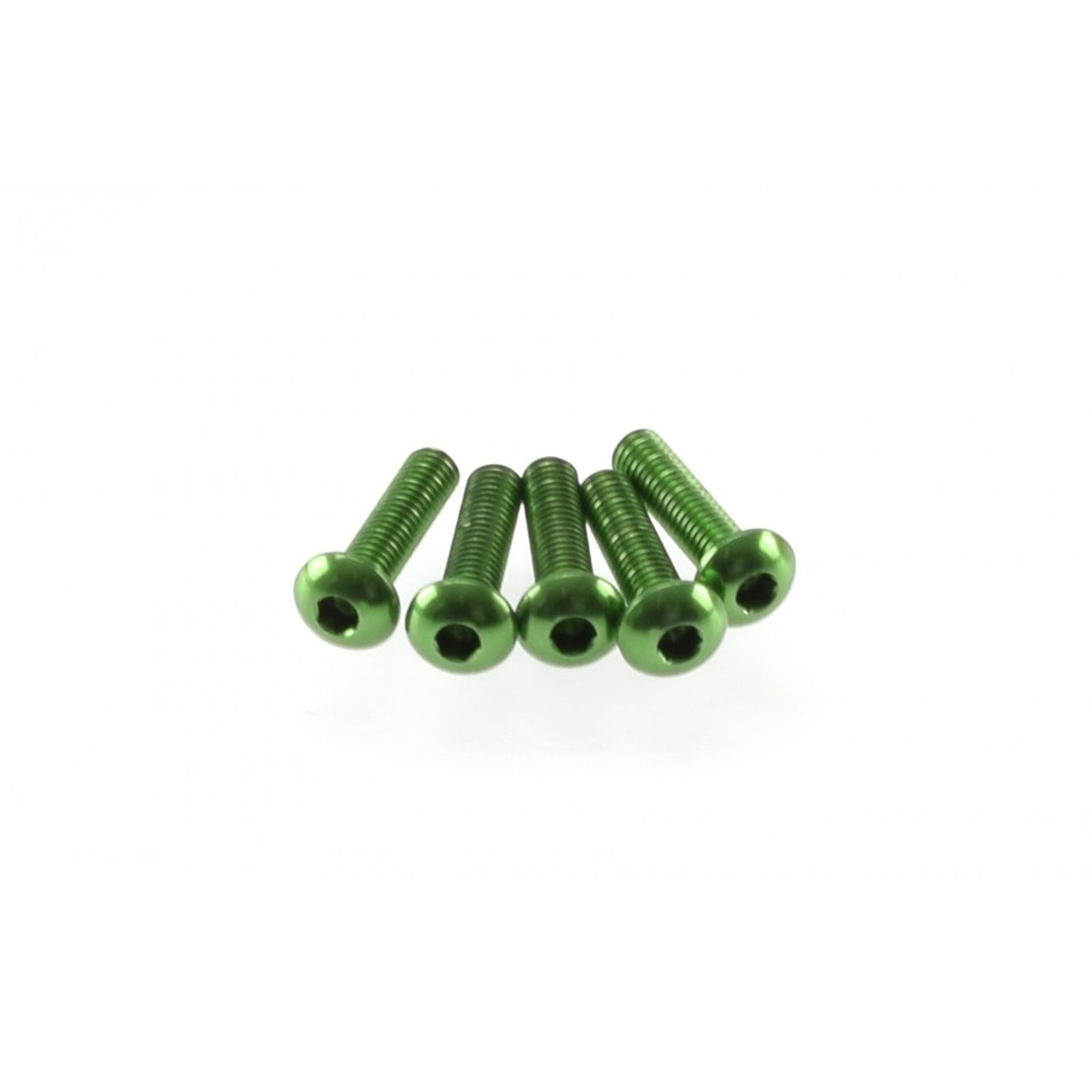 HS-48364 - Hiro Seiko Alloy Hex Socket Button Head Screw M3x12mm [Green] (5pcs)