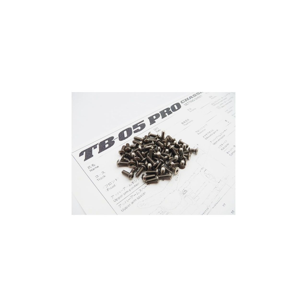 HS-48374 - Hiro Seiko TB-05 PRO Titanium Hex Socket Screw Set (100pcs)