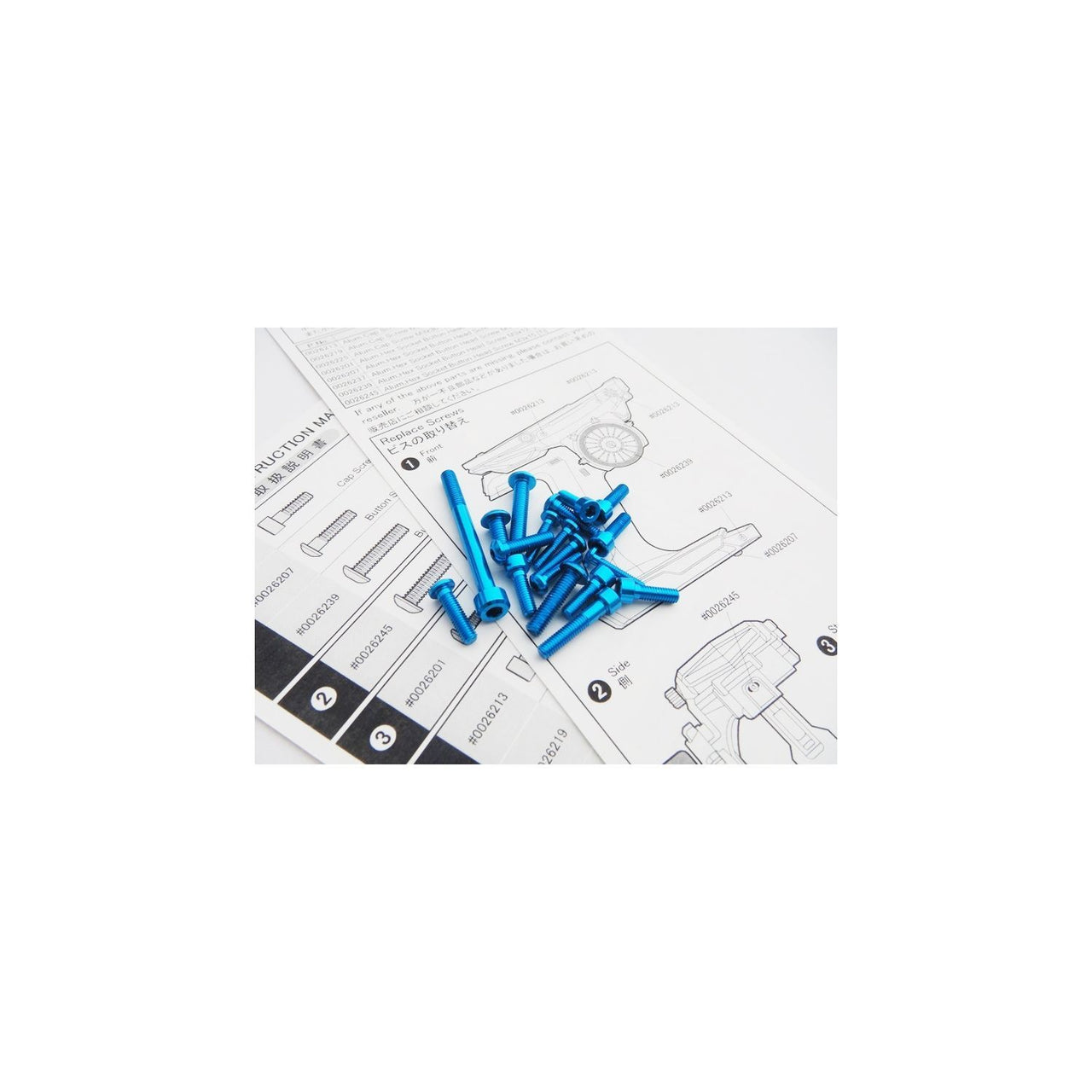 HS-48407 - Hiro Seiko M17 light-weight Screw Set [T-Blue]