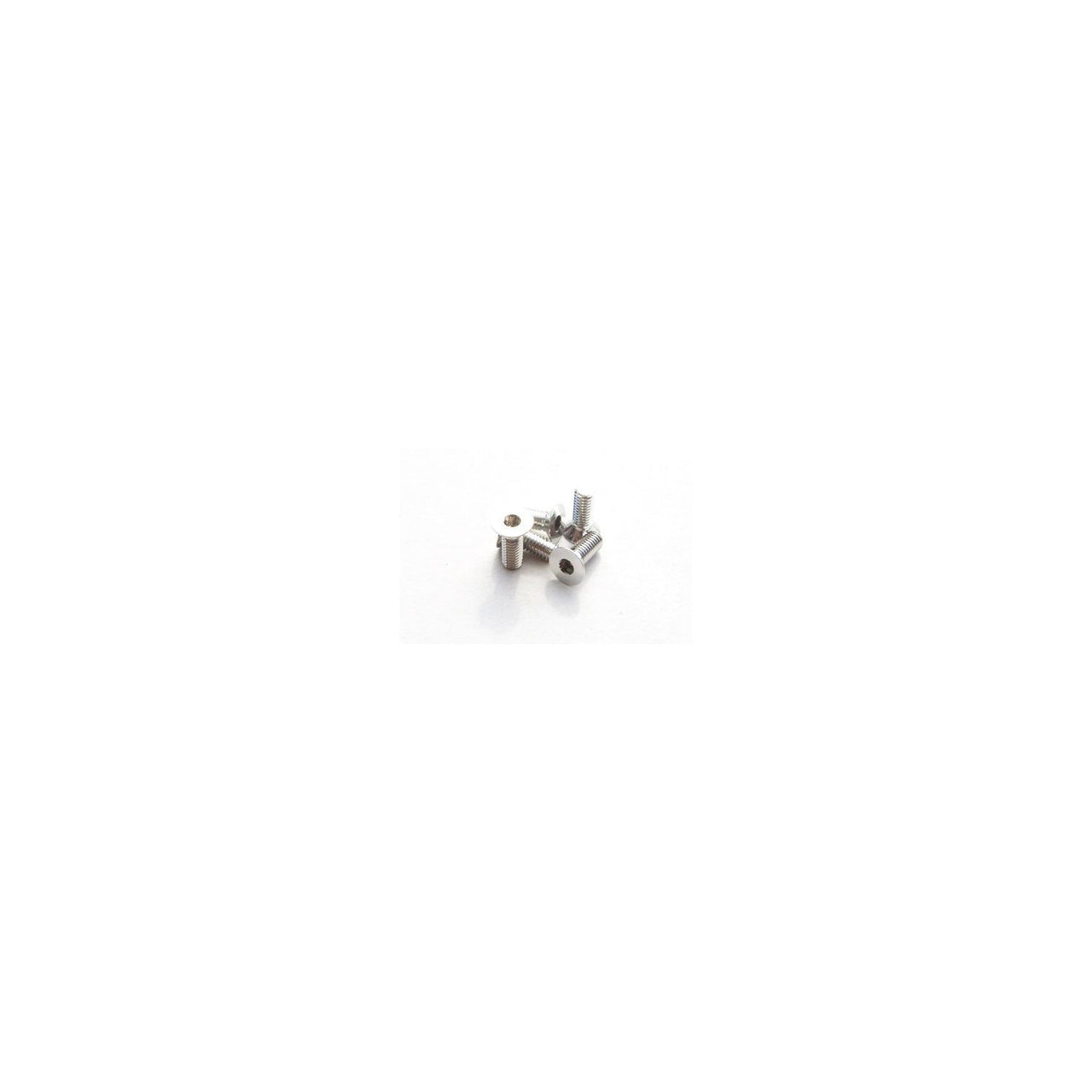 HS-48423 - Hiro Seiko Alloy Hex Socket Flat Head Screw M3x5mm [Silver] (5pcs)