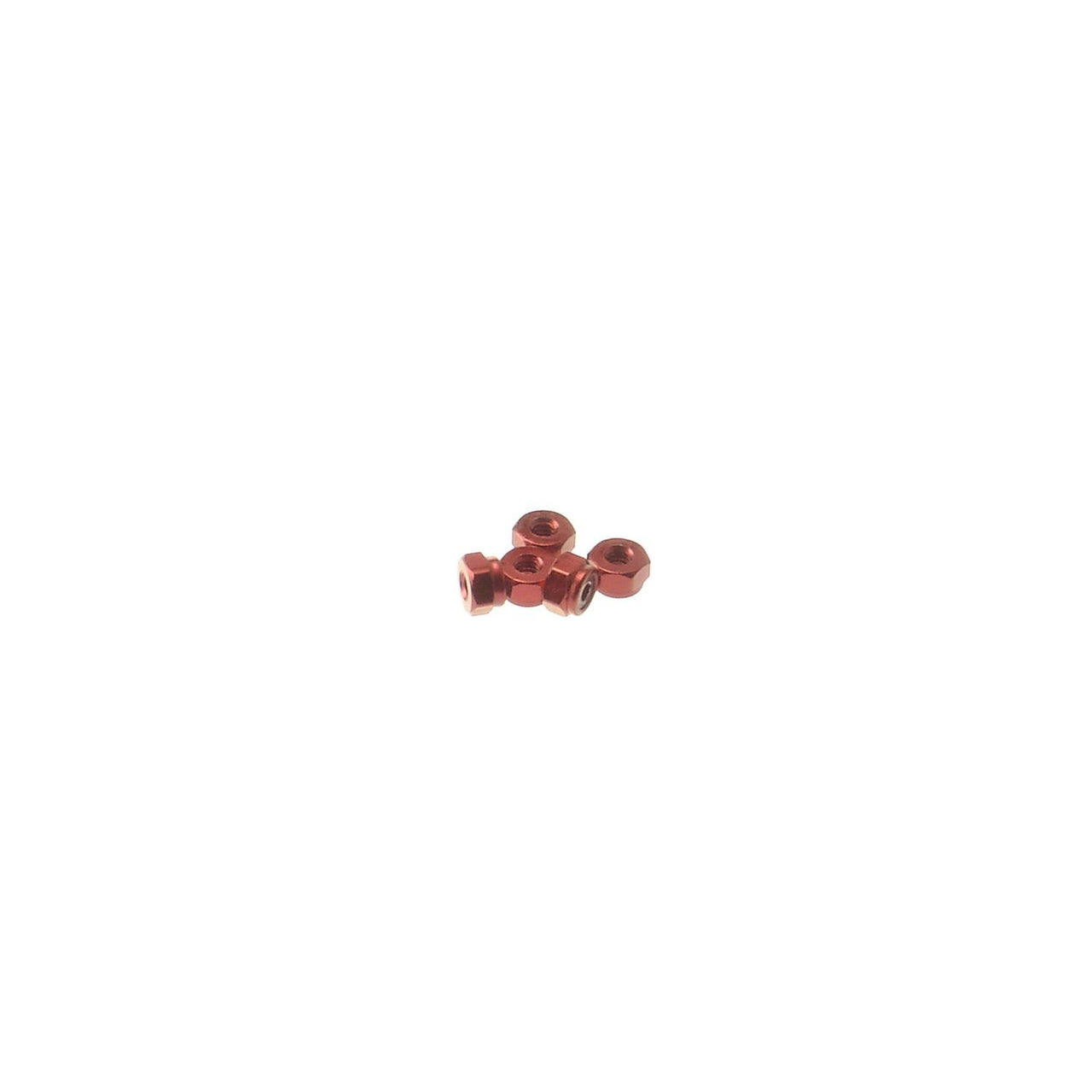 HS-69216 - Hiro Seiko 2mm Alloy Nylon Nut [Red] (5pcs)