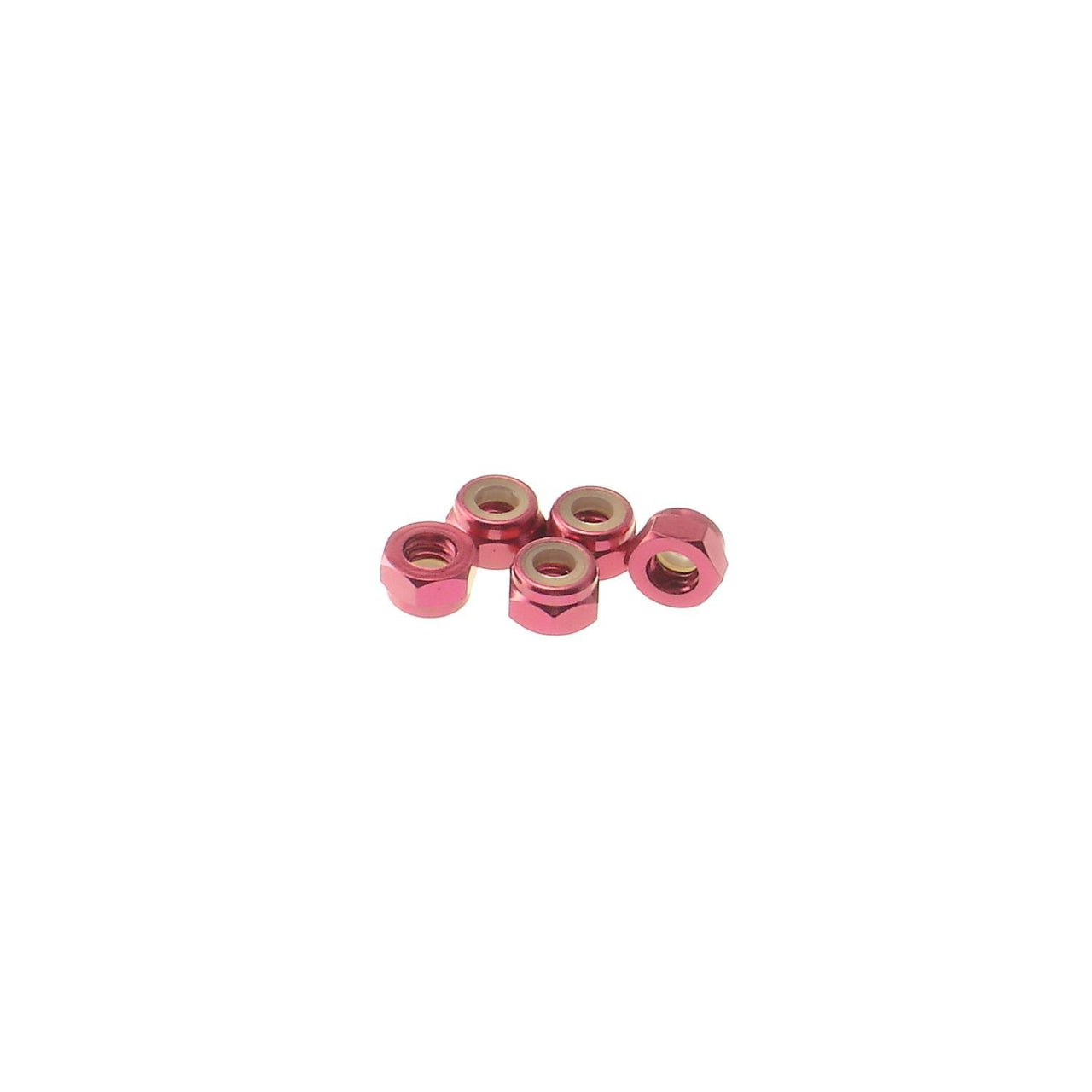 HS-69228 - Hiro Seiko 4mm Alloy Nylon Nut [Red] (5pcs)