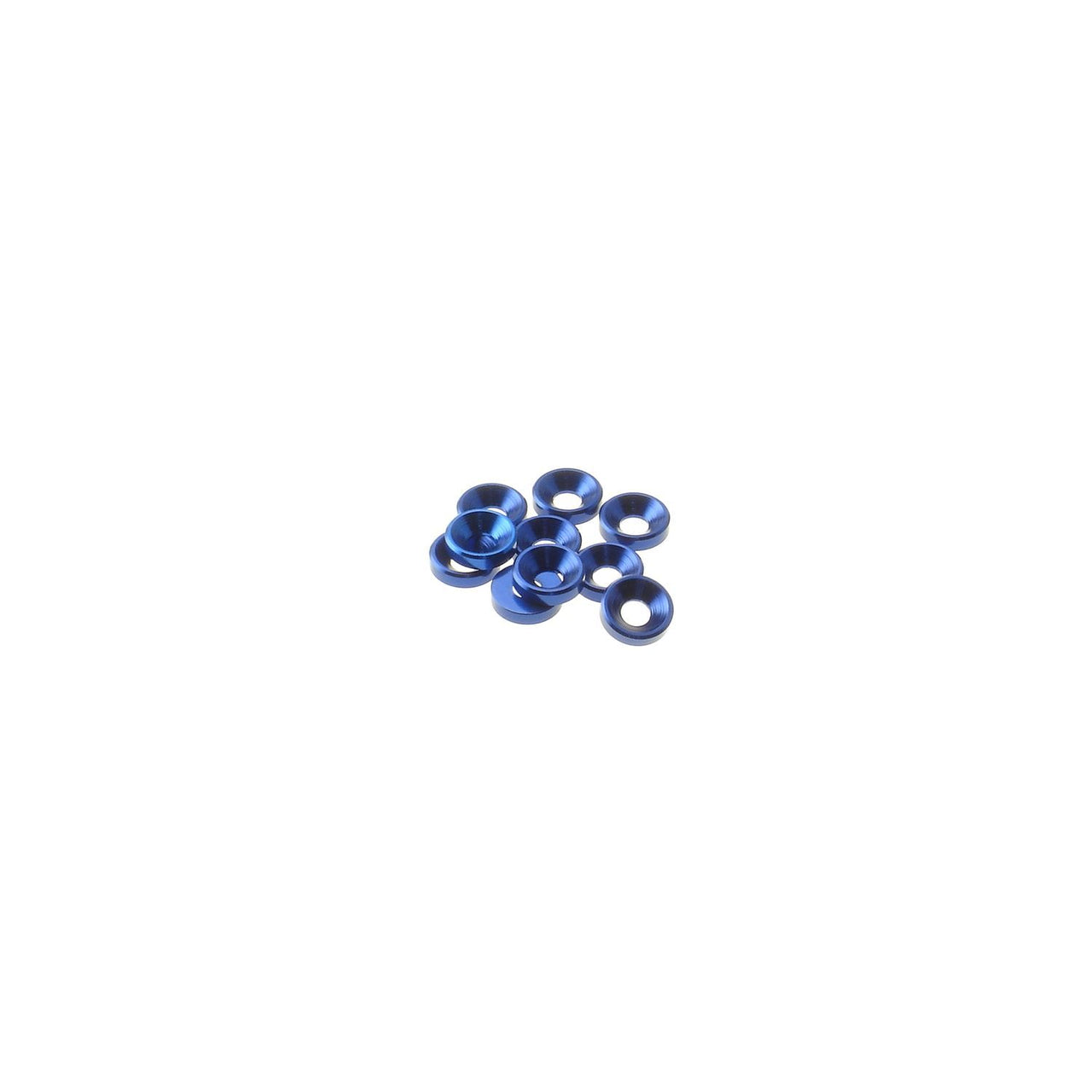 HS-69250 - Hiro Seiko 3mm Alloy Countersunk Washer [Y-Blue] (10pcs)