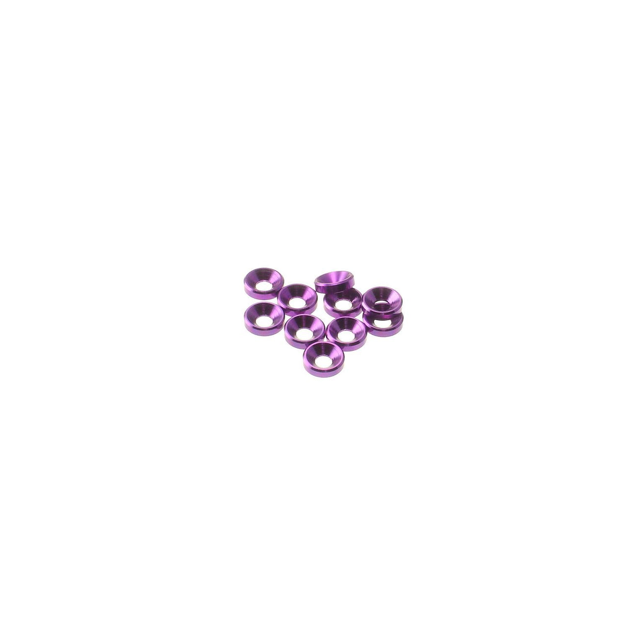 HS-69251 - Hiro Seiko 3mm Alloy Countersunk Washer [Purple] (10pcs)