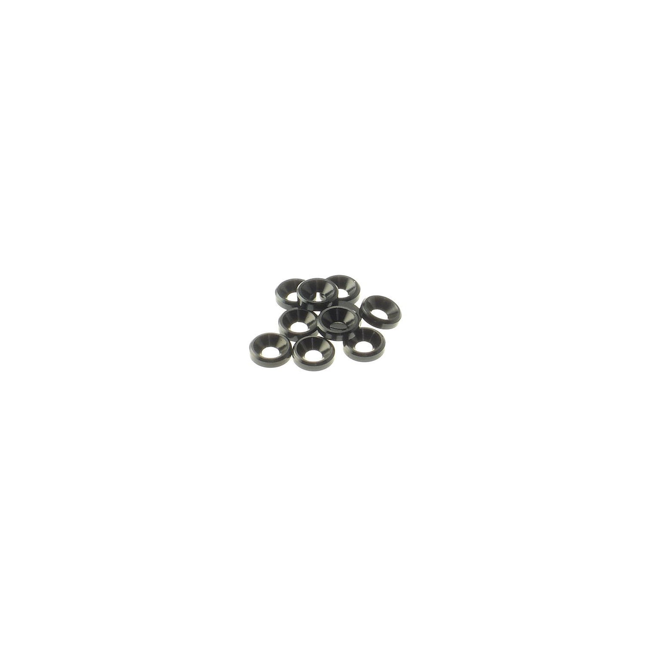 HS-69253 - Hiro Seiko 3mm Alloy Countersunk Washer [Black] (10pcs)