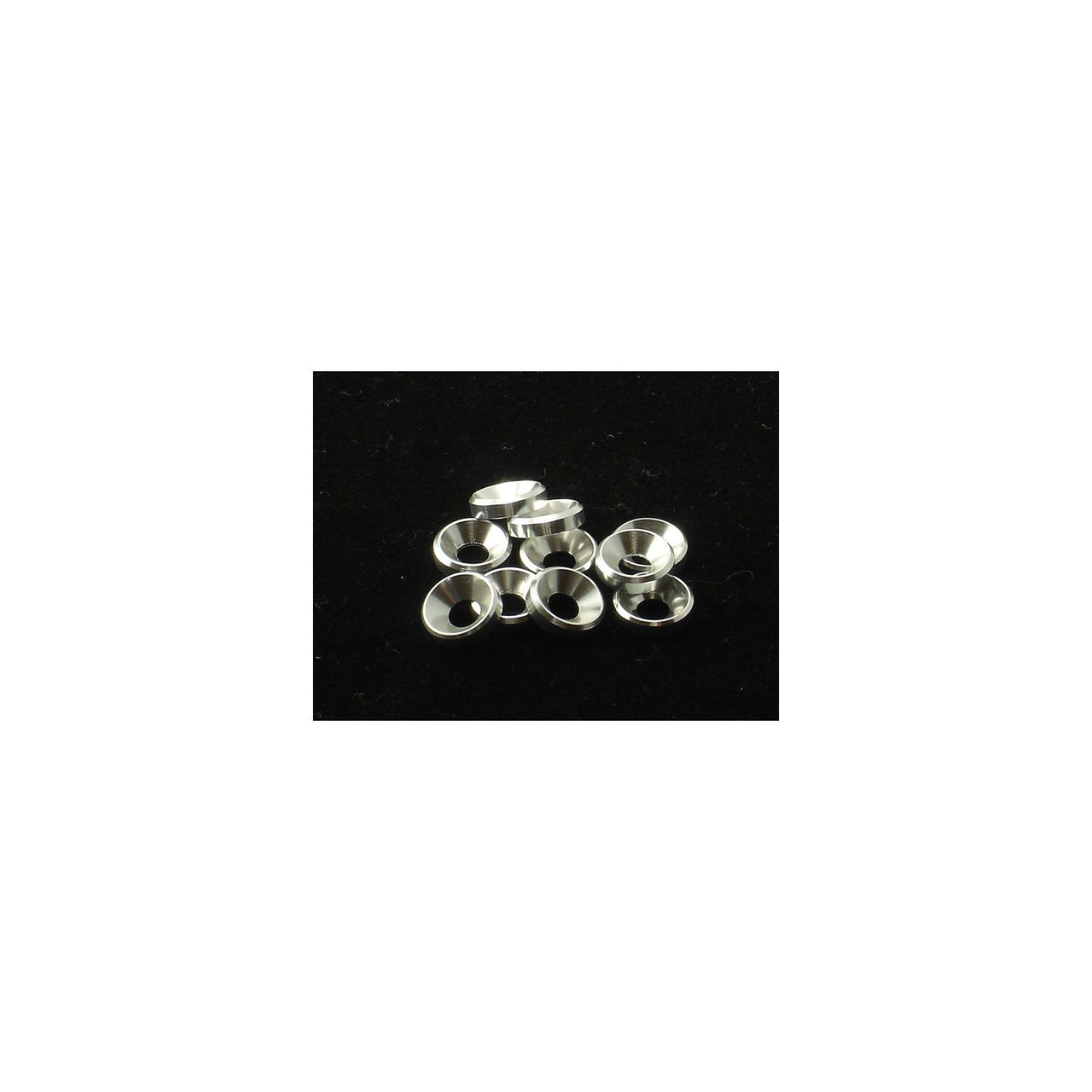HS-69254 - Hiro Seiko 4mm Alloy Countersunk Washer [Silver] (10pcs)