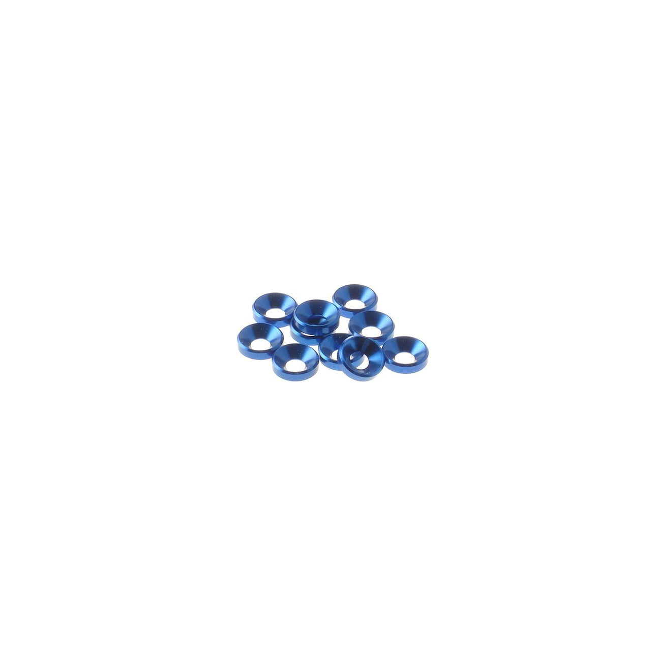 HS-69256 - Hiro Seiko 4mm Alloy Countersunk Washer [Y-Blue] (10pcs)