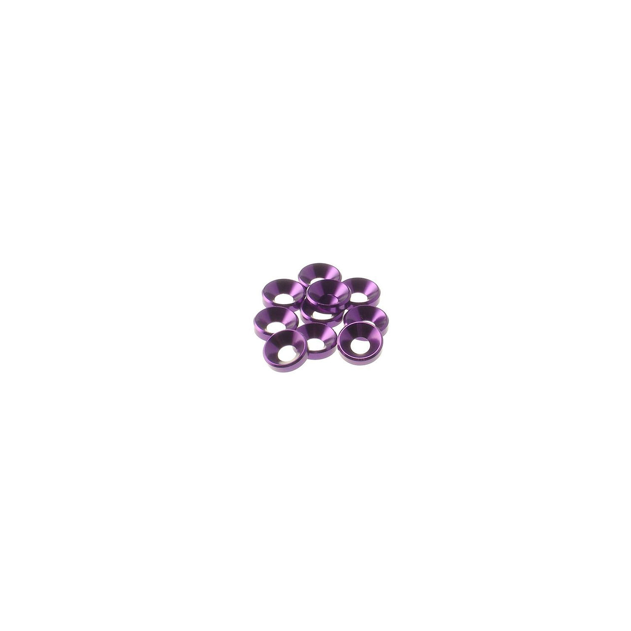 HS-69257 - Hiro Seiko 4mm Alloy Countersunk Washer [Purple] (10pcs)