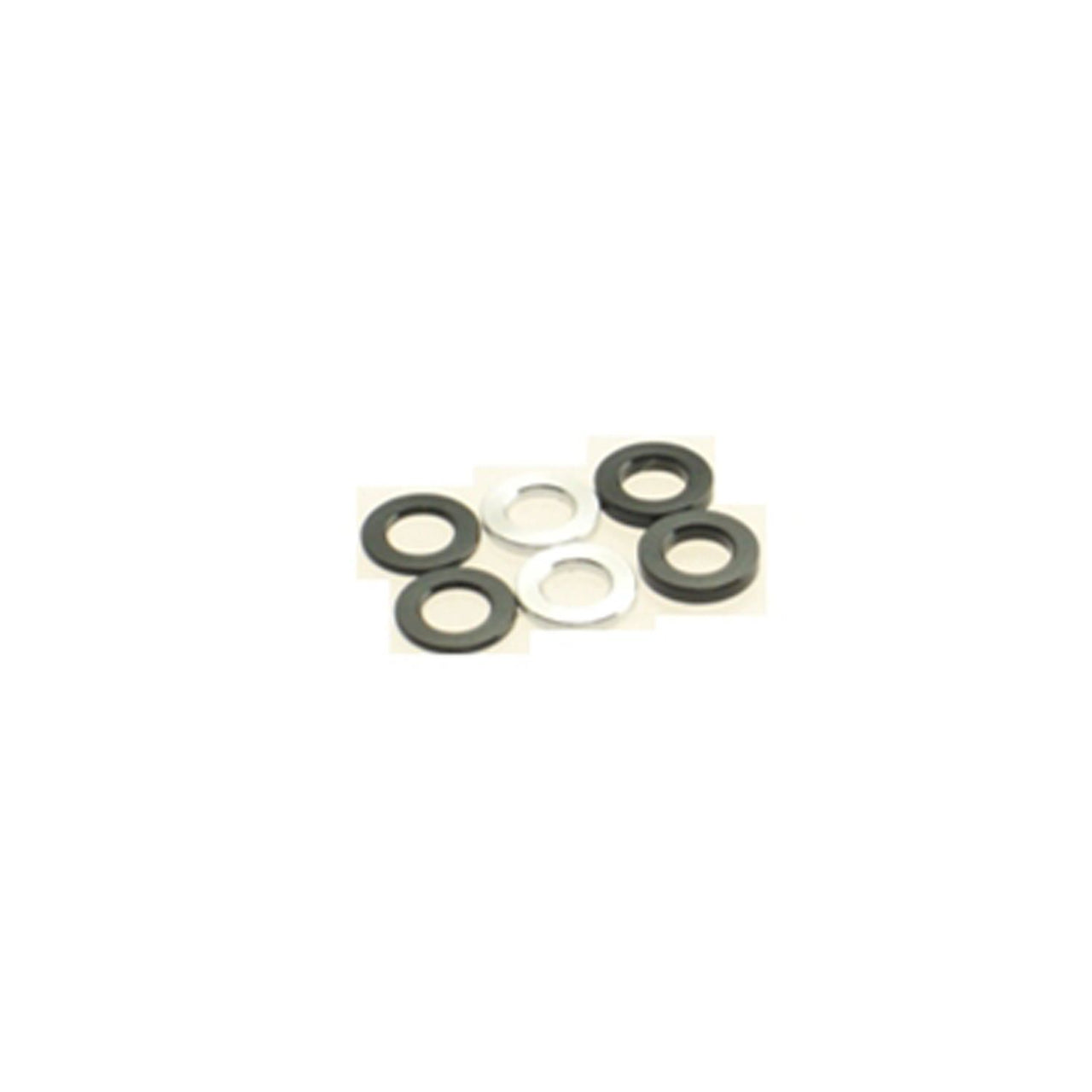 HS-69452 - Hiro Seiko 3mm Alloy Spacer Set (0.5mm / 0.75mm / 1.0mm) [Black] (2pcs each)