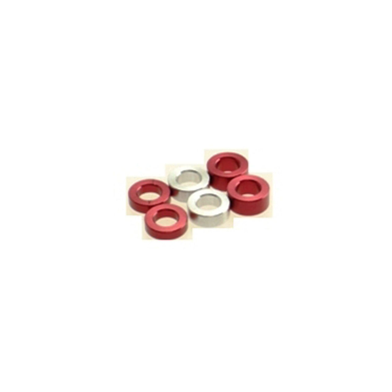 HS-69454 - Hiro Seiko 3mm Alloy Spacer Set (1.5mm / 2.0mm / 2.5mm) [Red] (2pcs each)
