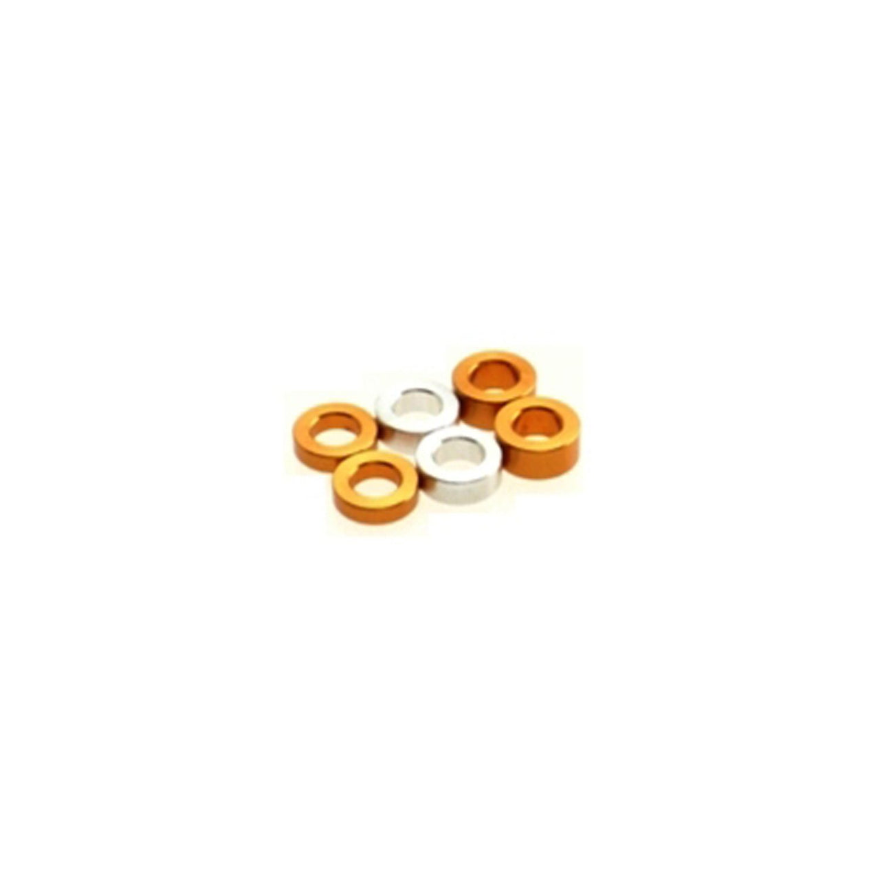 HS-69460 - Hiro Seiko 3mm Alloy Spacer Set (1.5mm / 2.0mm / 2.5mm) [Orange] (2pcs each)