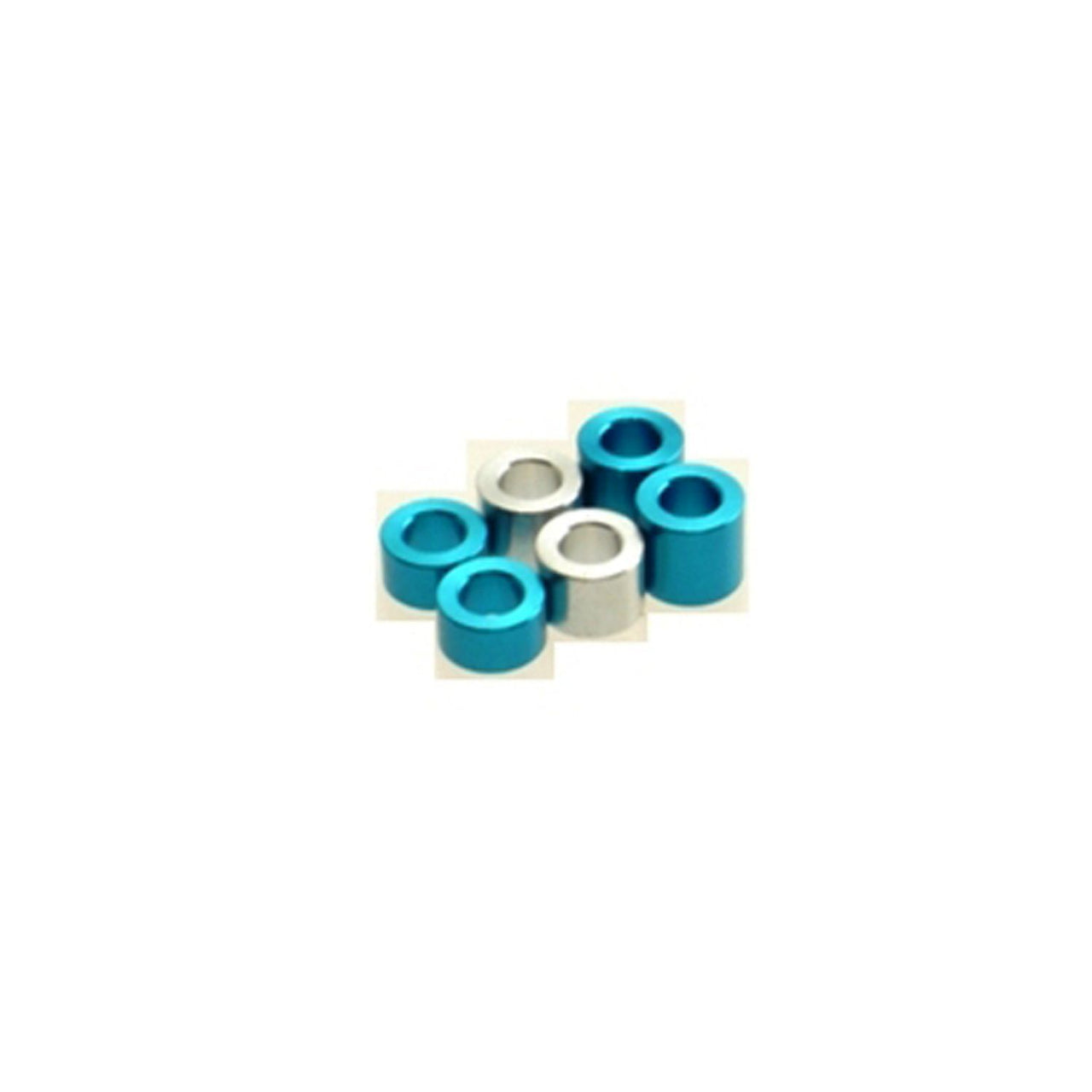 HS-69463 - Hiro Seiko 3mm Alloy Spacer Set (3.0mm / 4.0mm / 5.0mm) [T-Blue] (2pcs each)