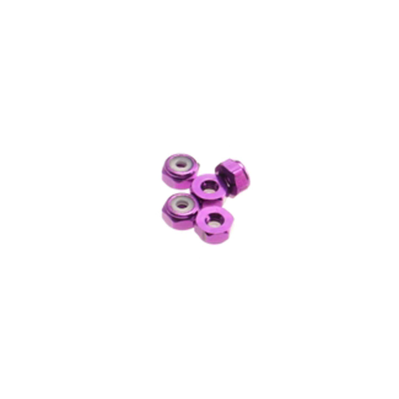 HS-69543 - Hiro Seiko 2mm Alloy Nylon Nut (S_Size) [Pruple] (5pcs)