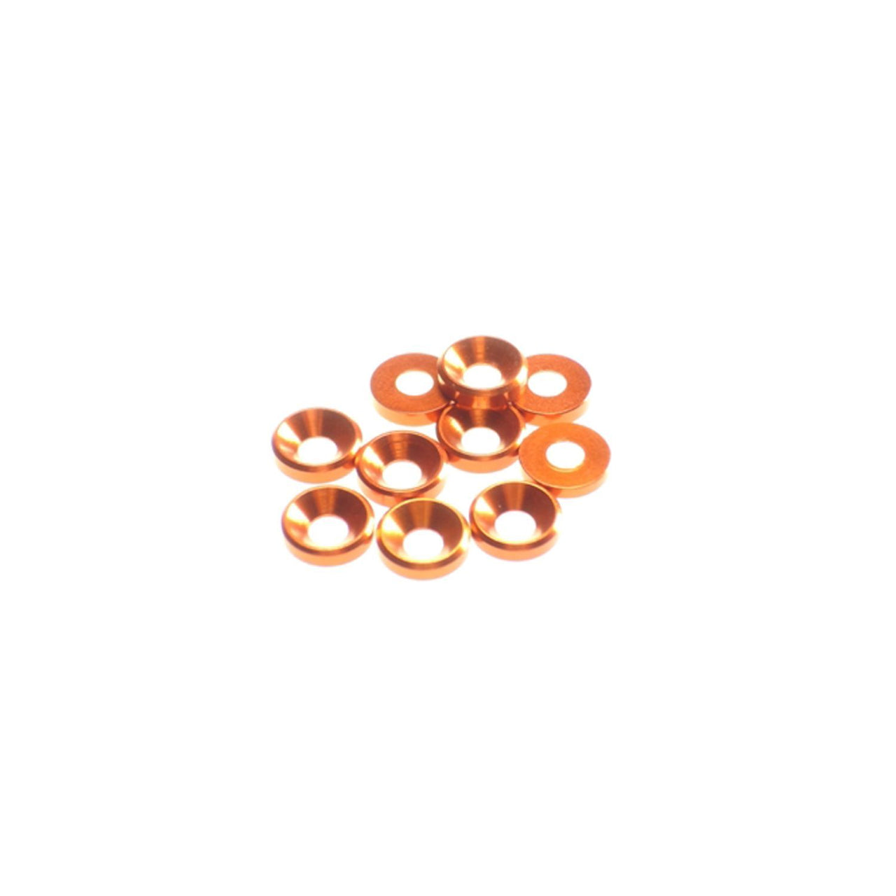 HS-69563 - Hiro Seiko 4mm Alloy Countersunk Washer [Orange] (10pcs)