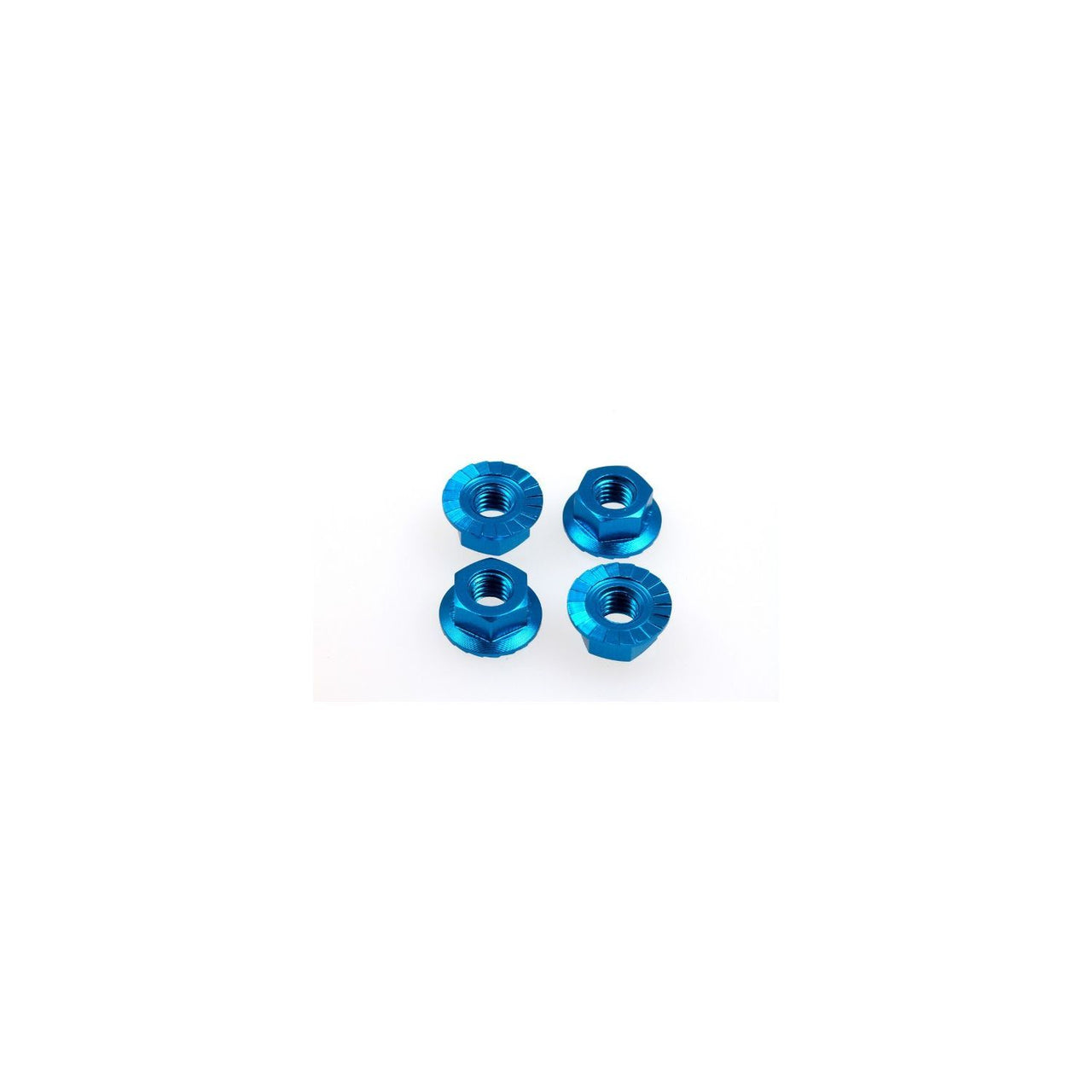 HS-69591 - Hiro Seiko 4mm Alloy Serrated Wheel Nut [T-Blue] (4pcs)