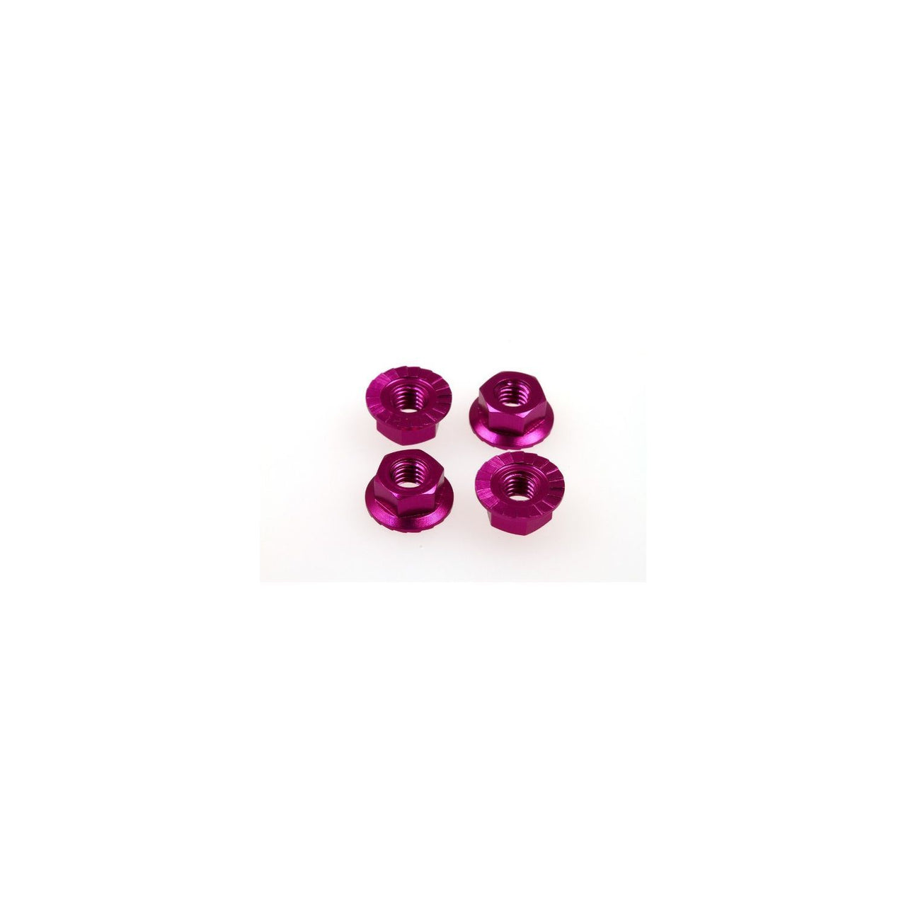 HS-69593 - Hiro Seiko 4mm Alloy Serrated Wheel Nut [Purple] (4pcs)