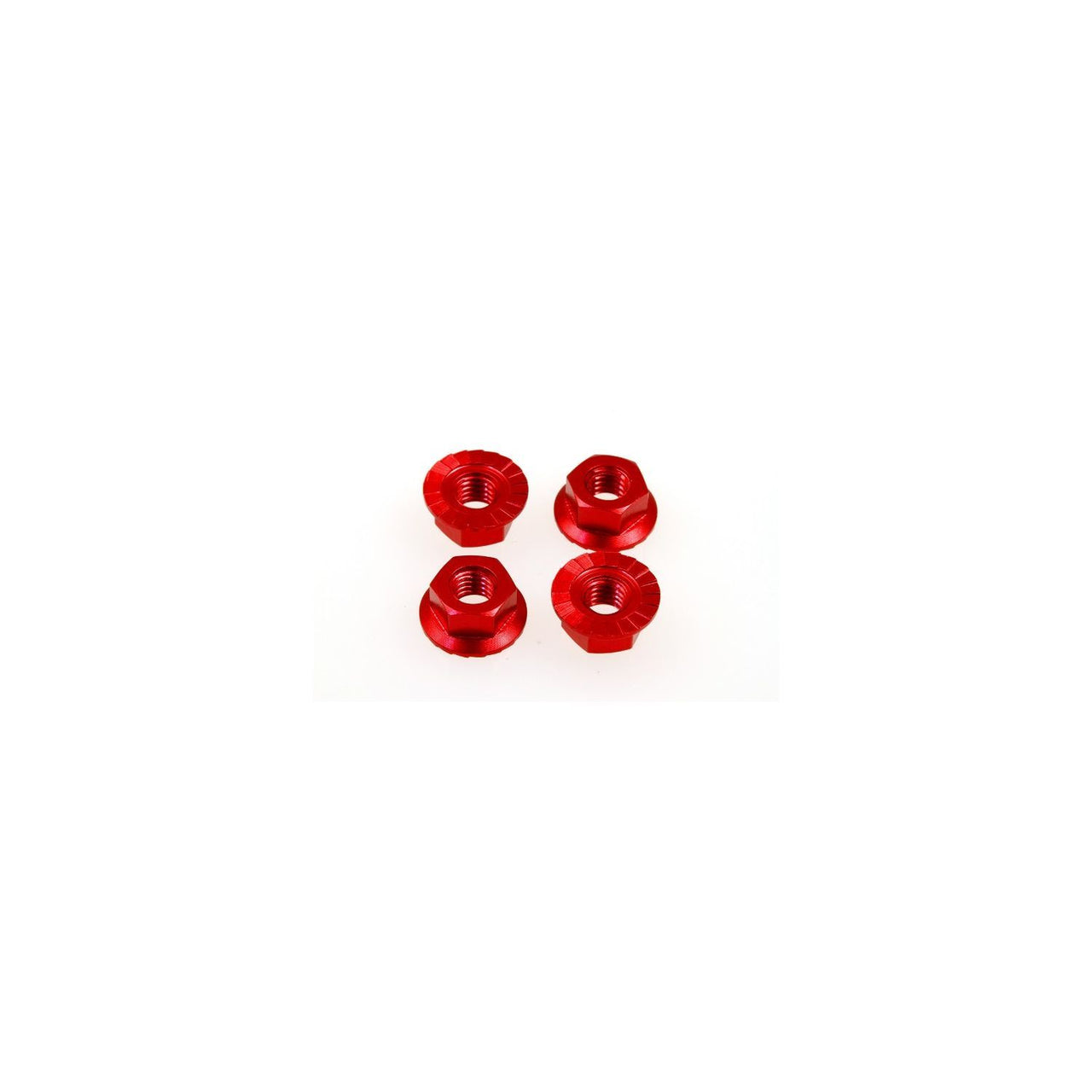 HS-69594 - Hiro Seiko 4mm Alloy Serrated Wheel Nut [Red] (4pcs)