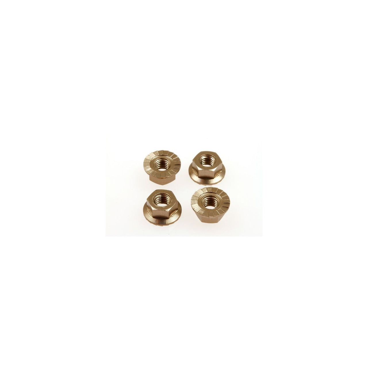 HS-69595 - Hiro Seiko 4mm Alloy Serrated Wheel Nut [Ti] (4pcs)