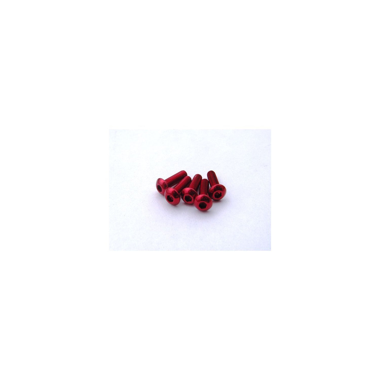 HS-69629 - Hiro Seiko Alloy Hex Socket Button Head Screw M3x10mm [Red] (5pcs)
