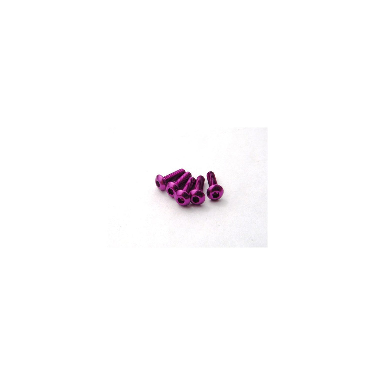 HS-69632 - Hiro Seiko Alloy Hex Socket Button Head Screw M3x8mm [Purple] (5pcs)