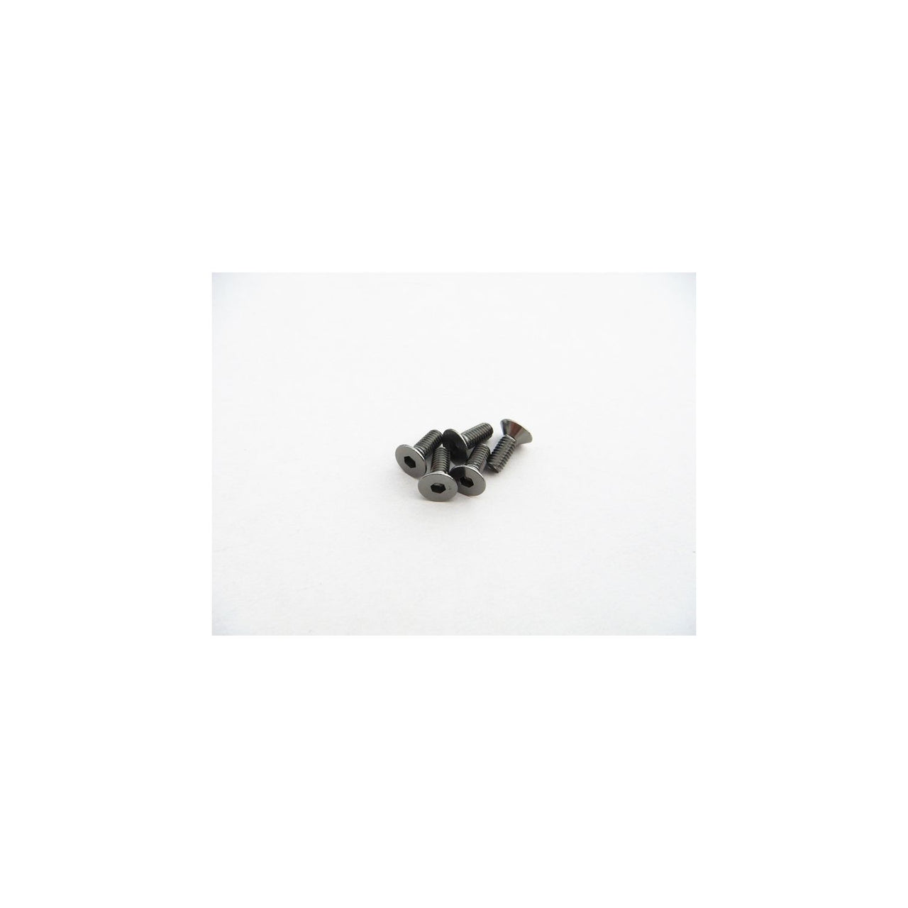 HS-69738 - Hiro Seiko Alloy Hex Socket Flat Head Screw M3x6mm [S-Black] (5pcs)