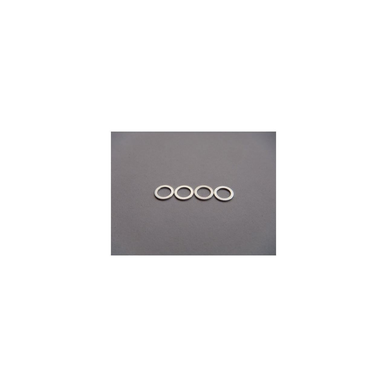 HS-69839 - Hiro Seiko 4mm Alloy Spacer (0.5mm) [Silver] (4pcs)