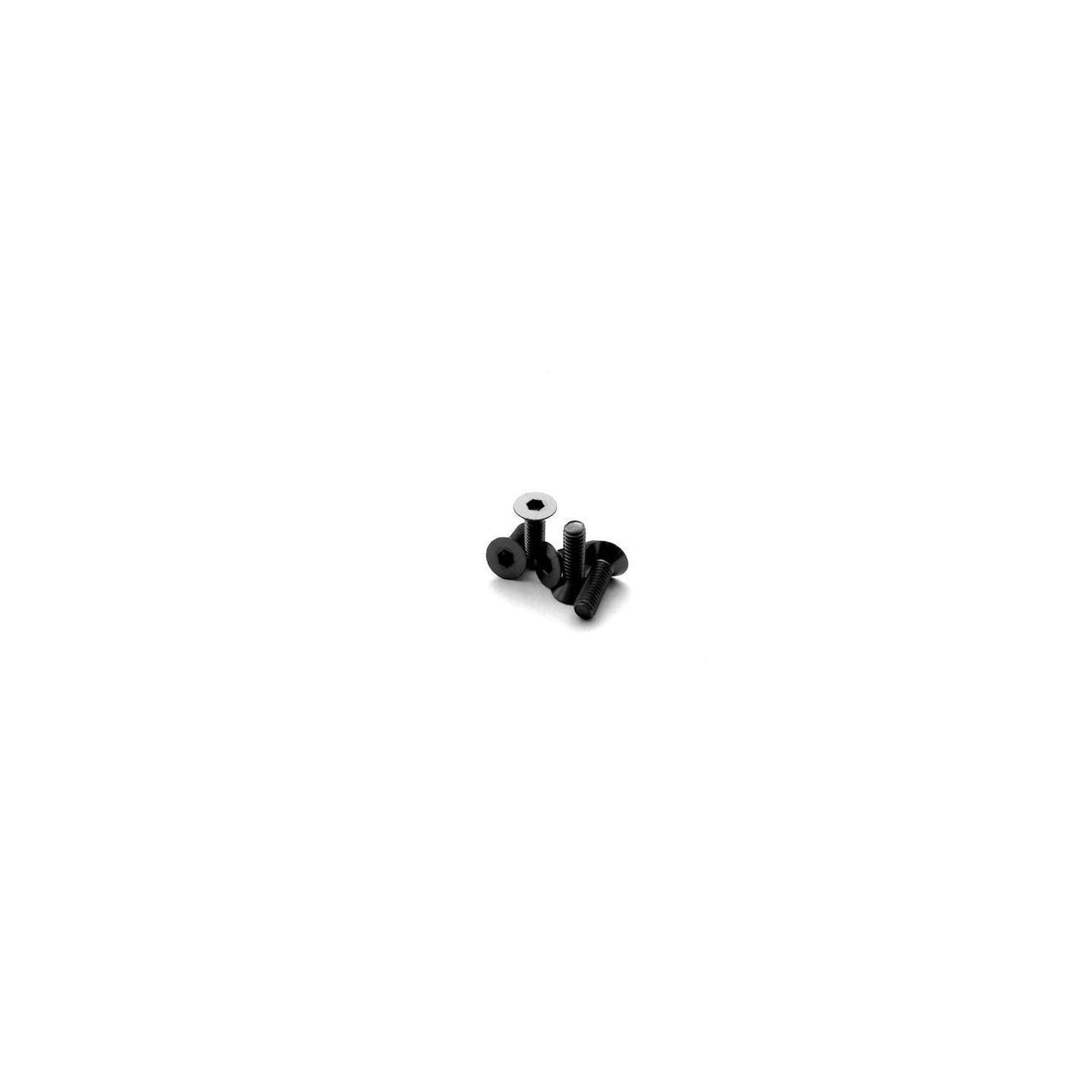 HS-69874 - Hiro Seiko Alloy Hex Socket Flat Head Screw M3x8mm [Black] (5pcs)